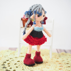 [S] 迷你惡魔女孩amigurumi [客製] 第2張的照片