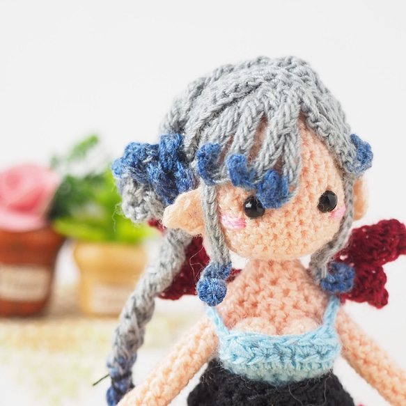 [S] 迷你惡魔女孩amigurumi [客製] 第5張的照片