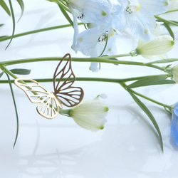 papillon〜蝶々のピアス【片耳用】 7枚目の画像