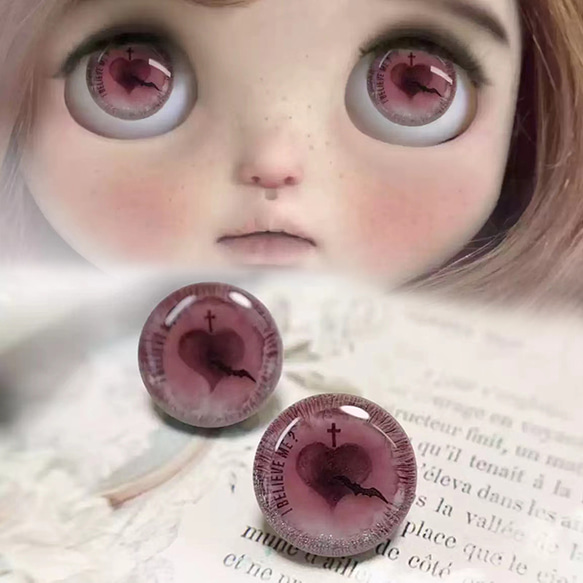 ハンドメイド ネオブライス アイチップ アイシードール グラスアイ  