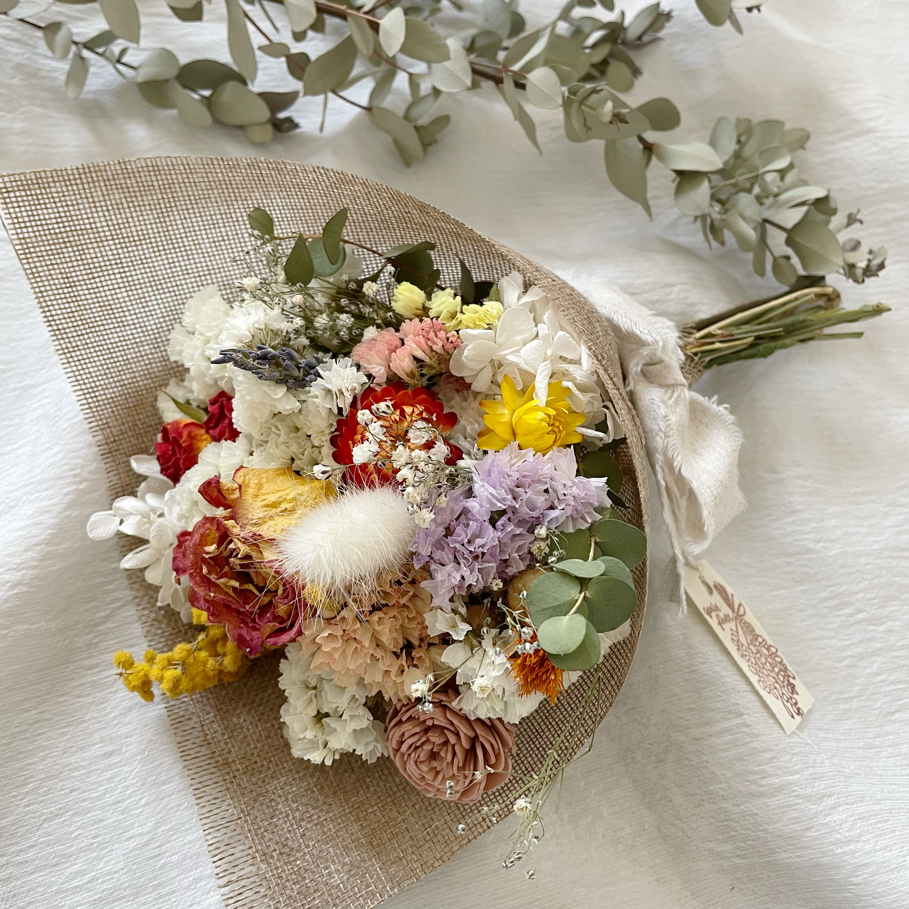 ♪送料込み♪森のブーケスワッグ♪ ドライフラワー apricot 通販