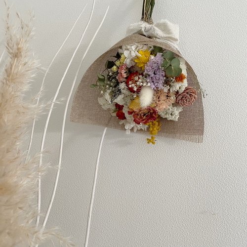 ♪送料込み♪森のブーケスワッグ♪ ドライフラワー apricot 通販