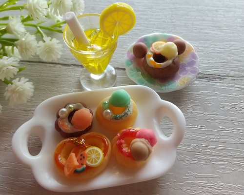 チャーム #1083 ドーナツMIX ミニチュア デコパーツ チャーム