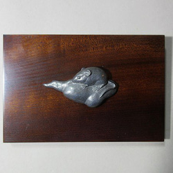 壁掛け「雲に乗ったネズミ　左向き」 3枚目の画像