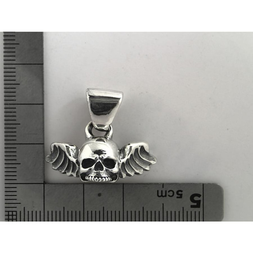 ペンダント スカル ドクロ ウイングスカル 翼 空翔ぶ悪ガキ シルバー