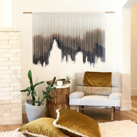 【受注製作】風景画 絵画 タペストリー 壁掛け 手作り アート 芸術 ウォールハンギング 新築祝い・新居祝い 家の装飾 アート 90cm ロッドを使用した壁掛けタペストリーの実際の幅は 広くなります #寝室