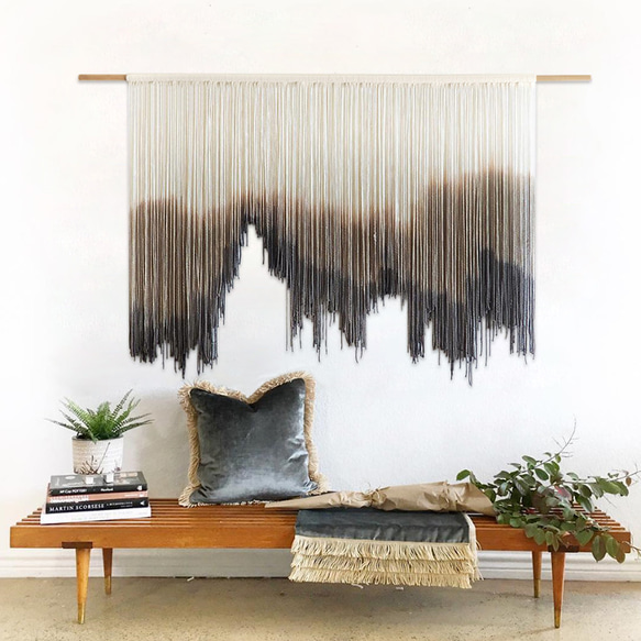 【受注製作】風景画 絵画 タペストリー 壁掛け 手作り アート 芸術 ウォールハンギング 新築祝い・新居祝い 家の装飾 アート 90cm ロッドを使用した壁掛けタペストリーの実際の幅は 広くなります #寝室