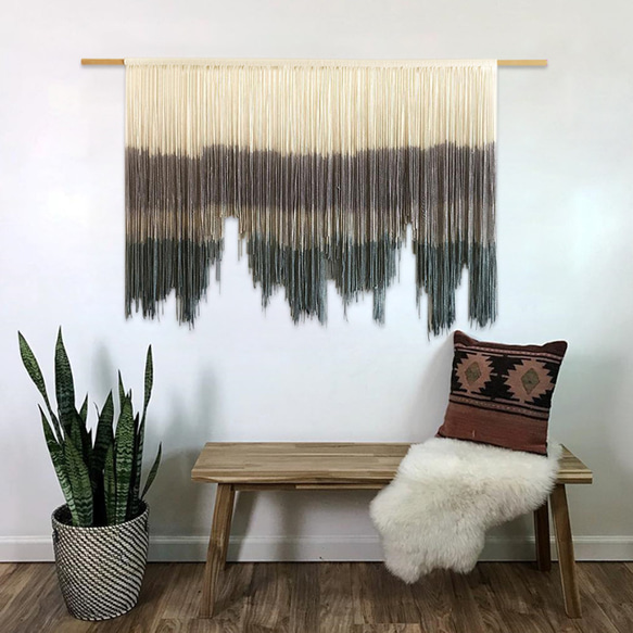 【受注製作】風景画 絵画 タペストリー 壁掛け 手作り アート 芸術 ウォールハンギング 新築祝い・新居祝い 家の装飾 アート 90cm ロッドを使用した壁掛けタペストリーの実際の幅は 広くなります #寝室