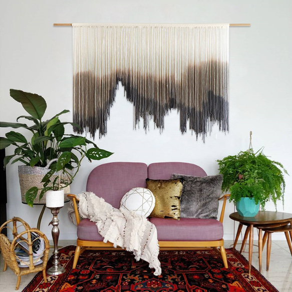 【受注製作】風景画 絵画 タペストリー 壁掛け 手作り アート 芸術 ウォールハンギング 新築祝い・新居祝い 家の装飾 アート 90cm ロッドを使用した壁掛けタペストリーの実際の幅は 広くなります #寝室