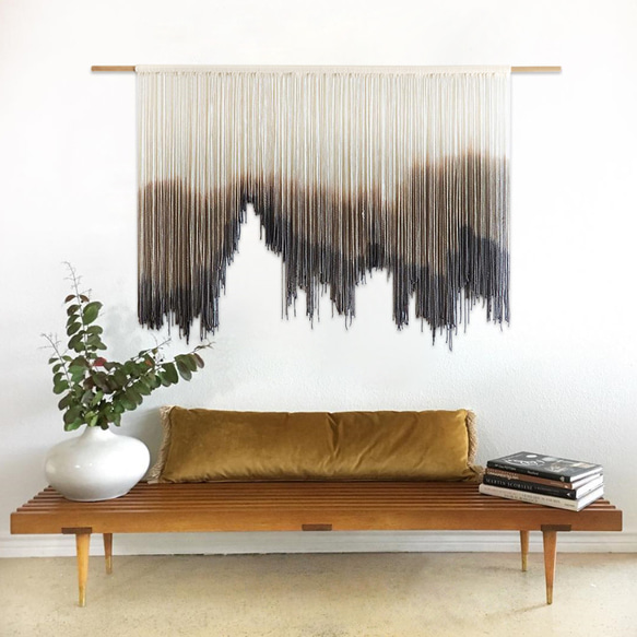 【受注製作】風景画 絵画 タペストリー 壁掛け 手作り アート 芸術 ウォールハンギング 新築祝い・新居祝い 家の装飾 アート 90cm ロッドを使用した壁掛けタペストリーの実際の幅は 広くなります #寝室