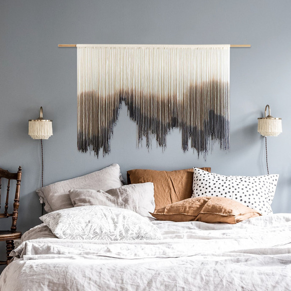 【受注製作】風景画 絵画 タペストリー 壁掛け 手作り アート 芸術 ウォールハンギング 新築祝い・新居祝い 家の装飾 アート 90cm ロッドを使用した壁掛けタペストリーの実際の幅は 広くなります #寝室