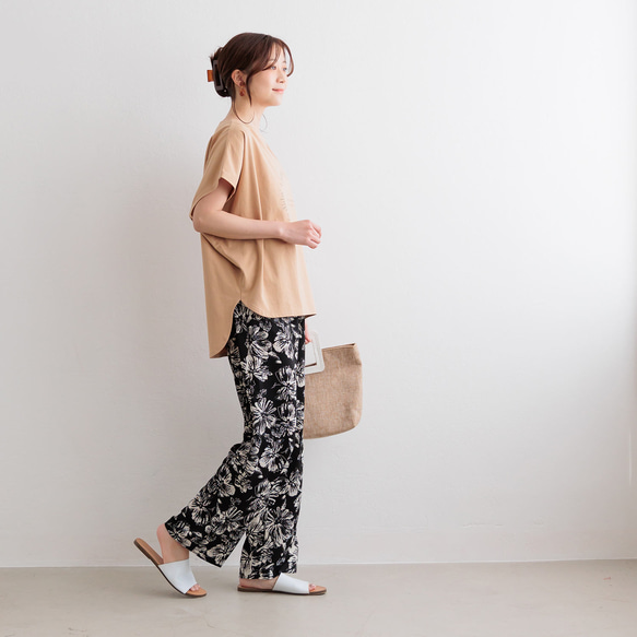 【全２色】ウエストゴム　イージーケア　楽ちんパンツ　23106 9枚目の画像