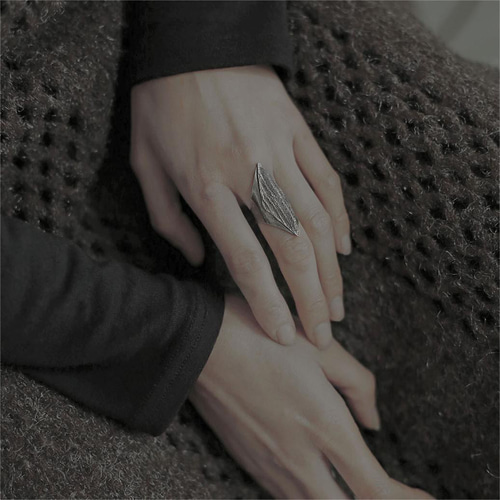 オリジナルデザイン ハンドメイド シルバー925 フリル