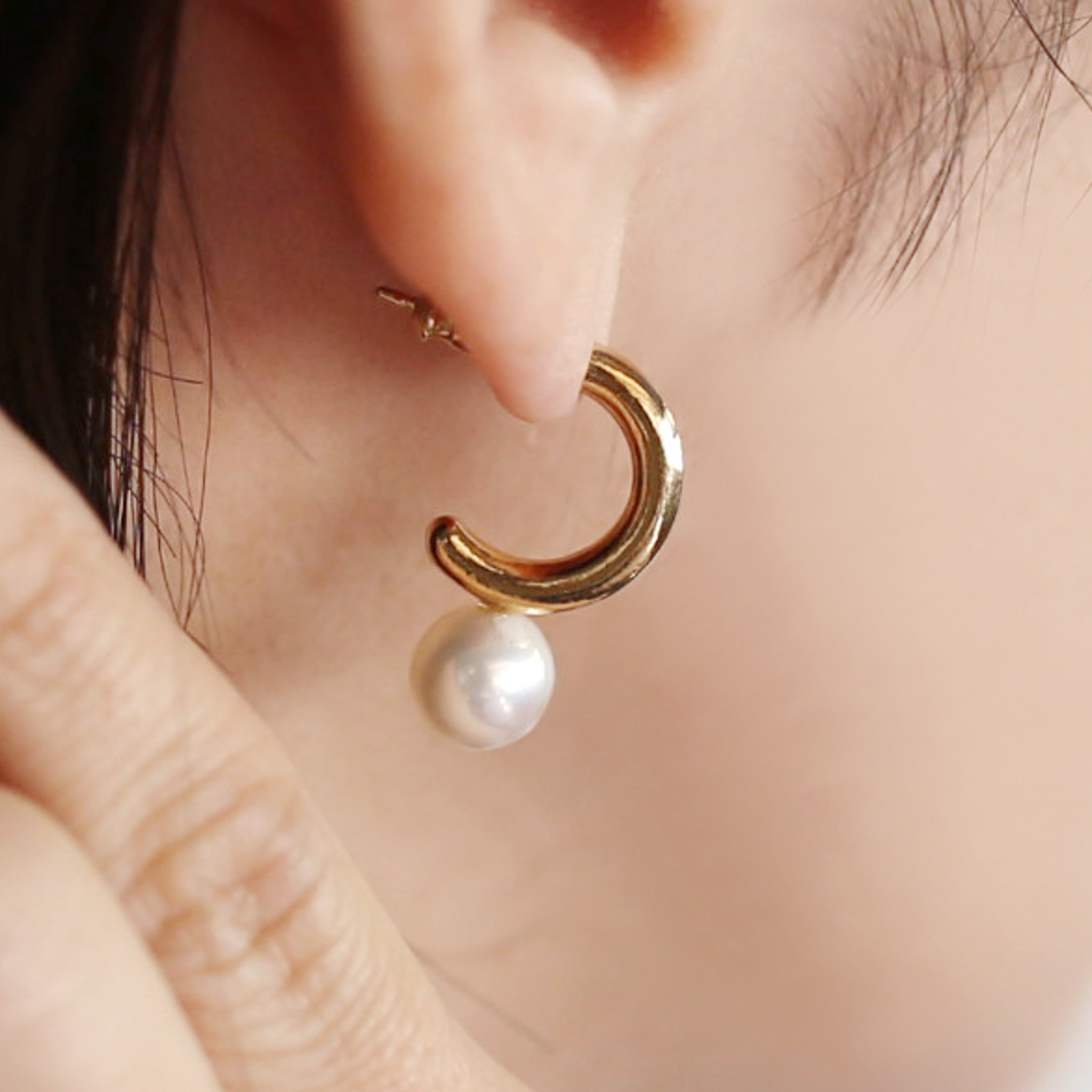 PIERCE/EARRING | GP-4| full moon