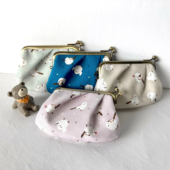 セール❤シマエナガ❤ガマ口バッグ❤ハンドメイド 【公式通販】