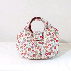 スペイン ゴブラン織りの花柄バッグ 1枚目の画像