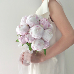 芍薬 ブーケ♪アーティフィシャルフラワー ブートニア付き