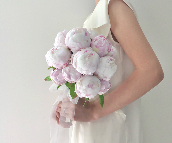 芍薬 ブーケ♪アーティフィシャルフラワー ブートニア付き