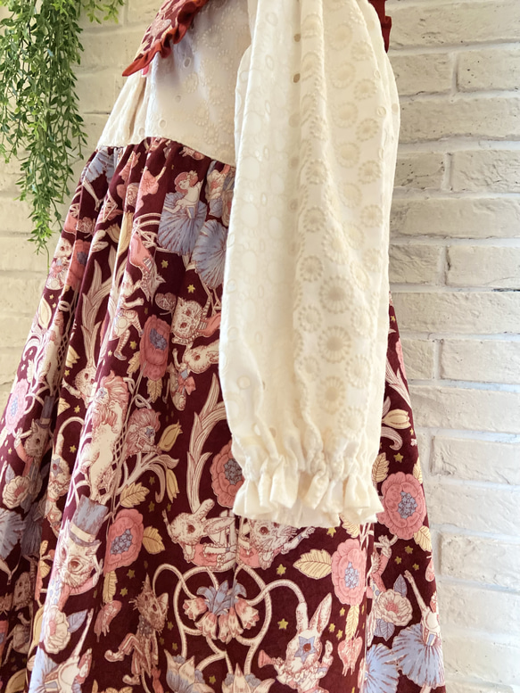 子供服　ジョリーフルール　ステンカラーワンピースドレス　“SHOWTIME”ジョリーワンピース　110サイズ　女の子 5枚目の画像