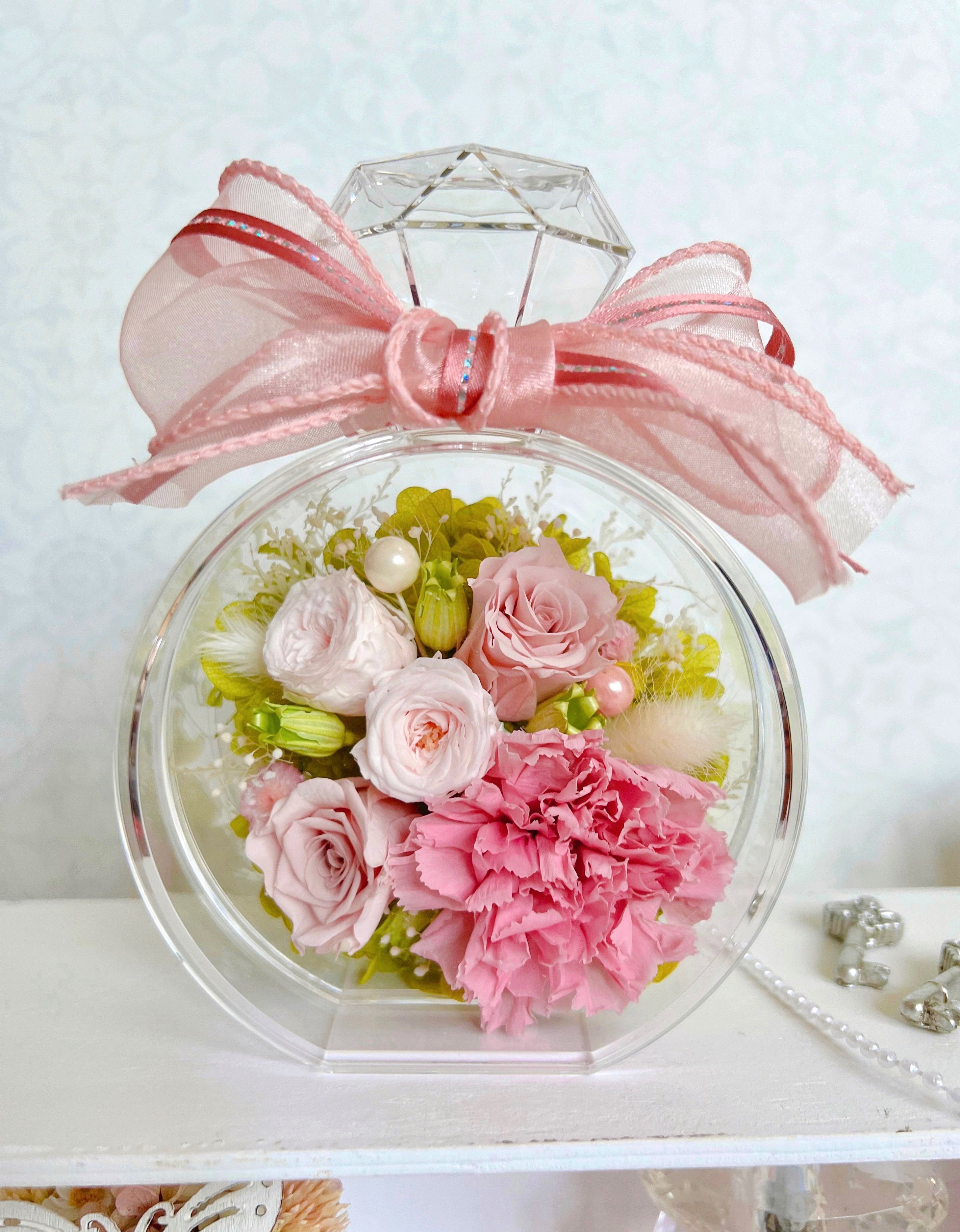 のんたん様 マザオパ×水晶 K22金箔 フラワーカービング のんたん様 マザオパ×水晶 K22金箔 フラワーカービング