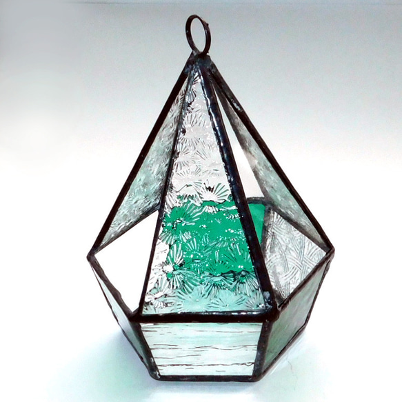 テラリウム（大）緑 No,2646ガラスキット[「Rin」様オーダー品] 4枚目の画像