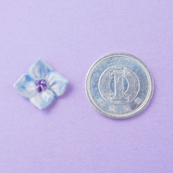 [陶器]紫陽花のピアス[梅雨 花] 4枚目の画像