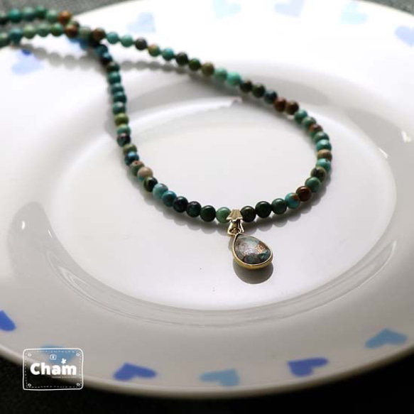 ターコイズネックレス 2枚目の画像