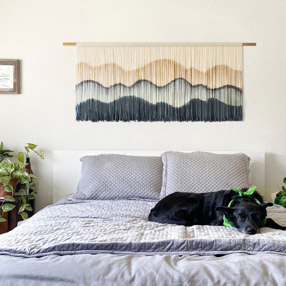 【受注製作】風景画 絵画 タペストリー 壁掛け 手作り アート 芸術 ウォールハンギング 新築祝い・新居祝い 家の装飾 cm 高さ アート 円幅 90cm ロッドを使用した壁掛けタペストリーの実際の幅は 広くなります #寝室