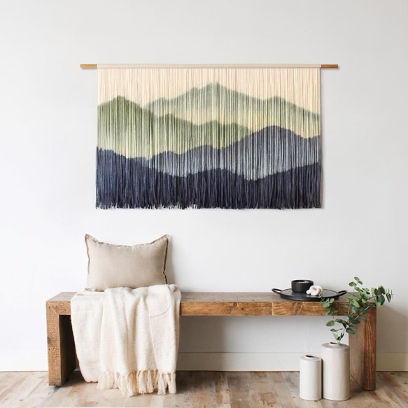 【受注製作】風景画 絵画 タペストリー 壁掛け 手作り アート 芸術 ウォールハンギング 新築祝い・新居祝い 家の装飾 cm 高さ 円幅 アート 90cm ロッドを使用した壁掛けタペストリーの実際の幅は 広くなります #寝室