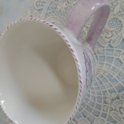 お買い得価格♡紫色のバラ22.5cm皿＋マグカップ 11枚目の画像