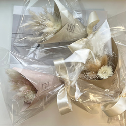 ドライフラワー　ミニブーケ　花束　ブーケ　ギフト　プレゼント　プチギフト　結婚式　母の日　パンパスグラス 10枚目の画像