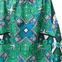 アフリカ布のバルーンスカート（カンガスカート）コクーンスカート 大人かわいい アシンメトリー 2枚目の画像