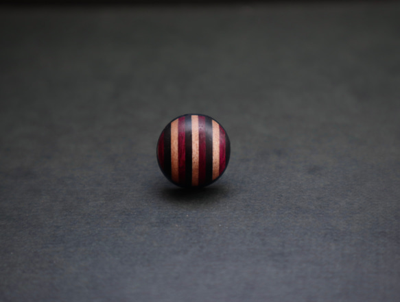 木製ラペルピン【Stripe】 4枚目の画像