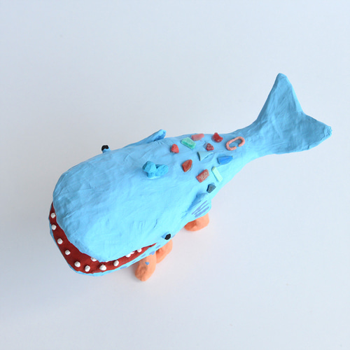 クジラのオブジェのサラ 立体・オブジェ 木暮奈津子 通販 15818650