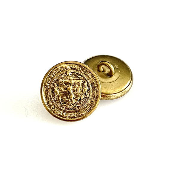 Ref.M857 motif gold 18mm （フランス）１セット（４点） 2枚目の画像