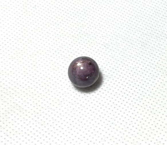 CYA【AAA+ スター ルビー 12.4mm玉 粒売】 天然石ビーズ 7月誕生石 バラ 現物 5枚目の画像