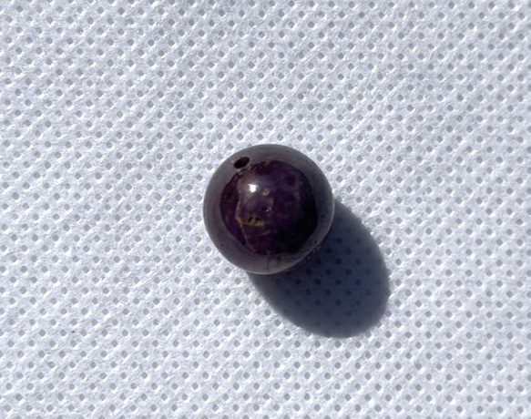 CYA【AAA+ スター ルビー 12.4mm玉 粒売】 天然石ビーズ 7月誕生石 バラ 現物 4枚目の画像