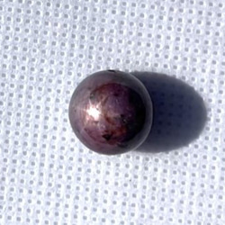 CYA【AAA+ スター ルビー 12.4mm玉 粒売】 天然石ビーズ 7月誕生石 バラ 現物 2枚目の画像