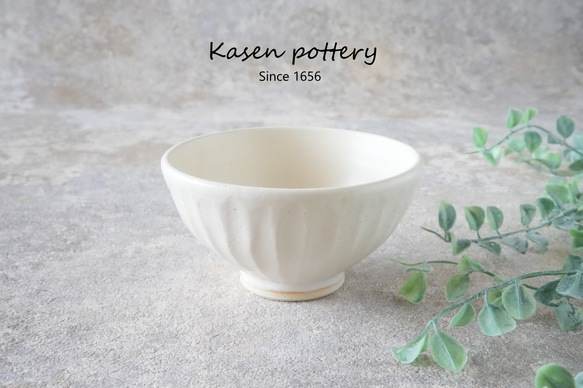 蔵出し　時代物　お茶碗 しのぎお茶碗/中/SHIRO お椀・ボウル・鉢 KASEN / 霞仙 通販