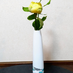 スレンダーな花瓶・ブルーグリーン 3枚目の画像