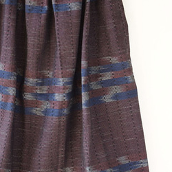 手織り布のシンプルなスカート 2枚目の画像