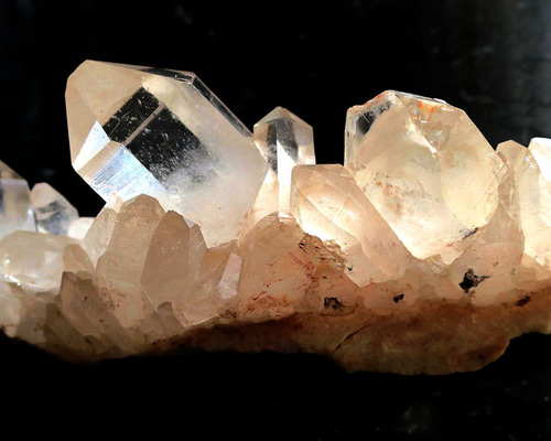 ピンク【ヒマラヤ水晶】水晶 クラスター 7 約130x28x55mm 235g