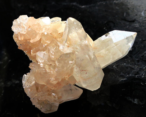 ピンクヒマラヤ水晶クラスター マニカラン産 70g N14 原石/鉱物