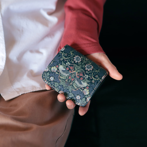 小さいふ クアトロガッツ アーツ・アンド・クラフツ いちご泥棒 小さい