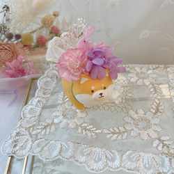 シマエナガのクリスマスリース クリスマスフレーム ナチュラル