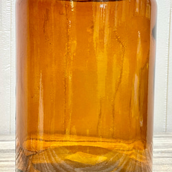 花瓶口が広い♪　ドライフラワー  枝物・ドライ・生花にも♪ 花瓶/アンバー　 6枚目の画像