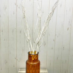 花瓶口が広い♪　ドライフラワー  枝物・ドライ・生花にも♪ 花瓶/アンバー　 13枚目の画像