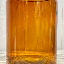 花瓶口が広い♪　ドライフラワー  枝物・ドライ・生花にも♪ 花瓶/アンバー　 8枚目の画像