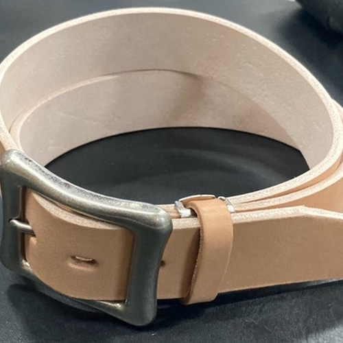 厚めのベルト ヌメ革 昭南レザー 極厚 父の日プレゼント メンズ