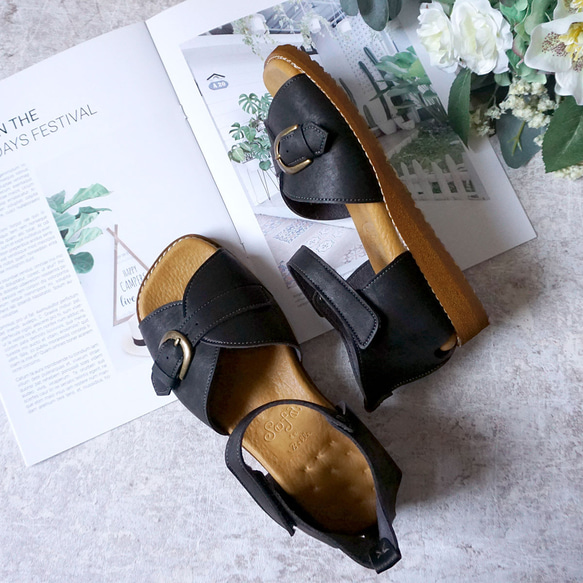 ゆったり履けるサンダル (CABET) 靴 日本製 国産素材 【5～14日以内発送】 10枚目の画像